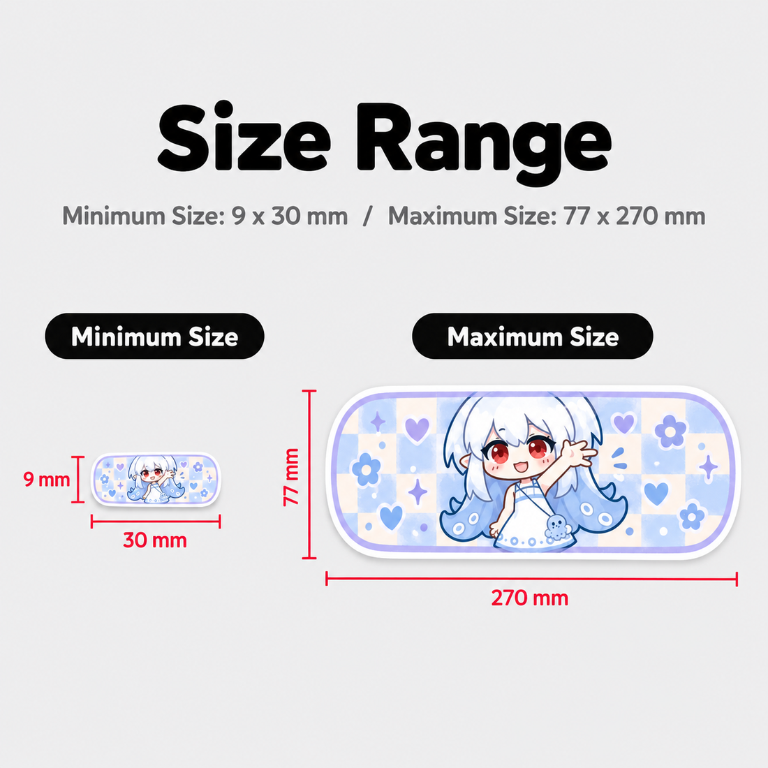 Custom Bandage-Shape Full-Cut Coated Paper Sticker