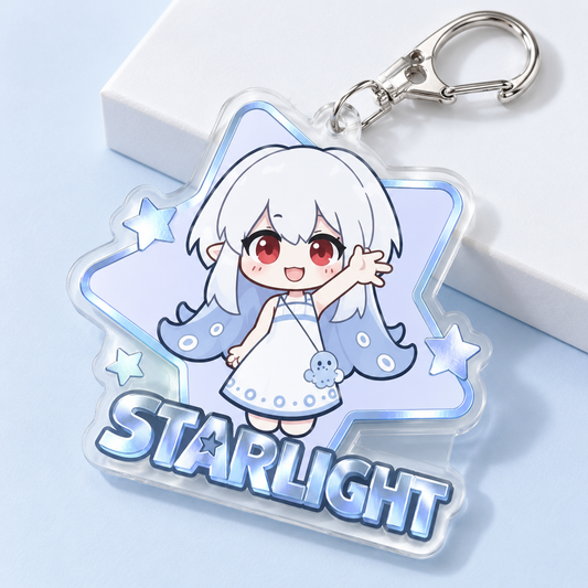 Foil Emboss Acrylic Keychain