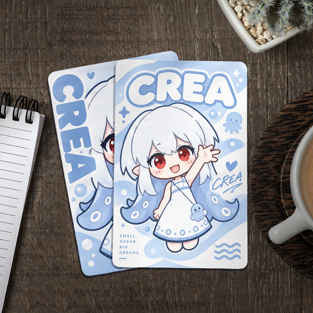 Silver Card Flash Card