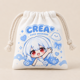 Custom Print Canvas Drawstring Bag
