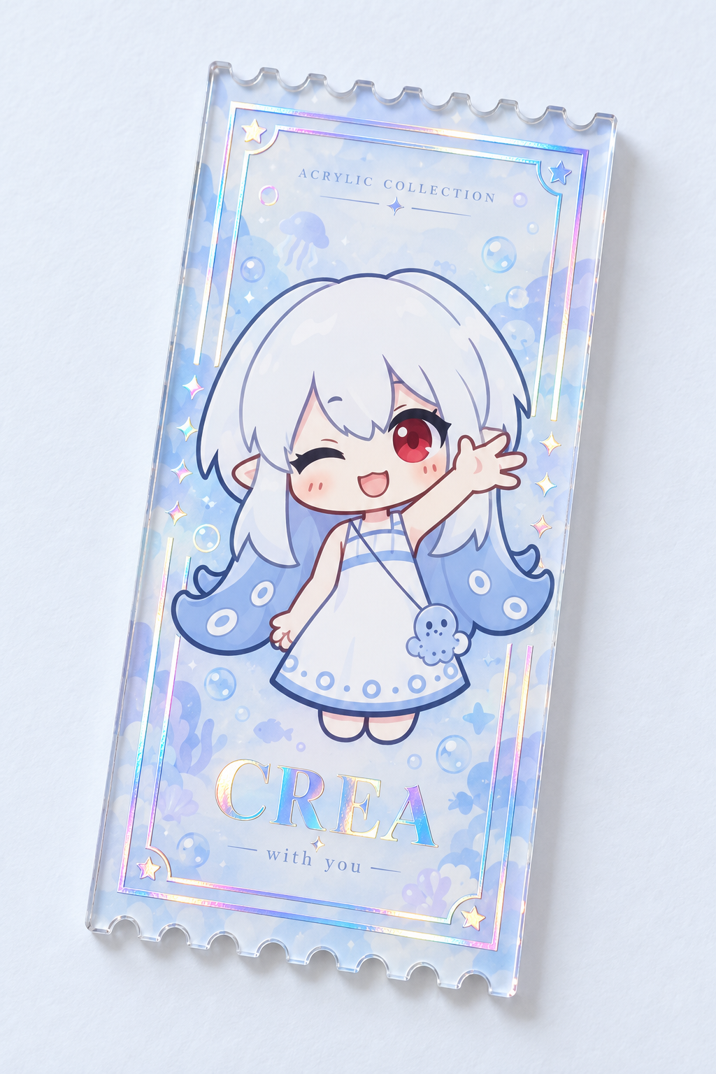 Embossed Foil Acrylic Ticket