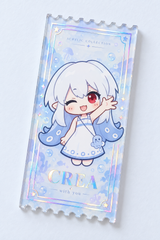 Embossed Foil Acrylic Ticket