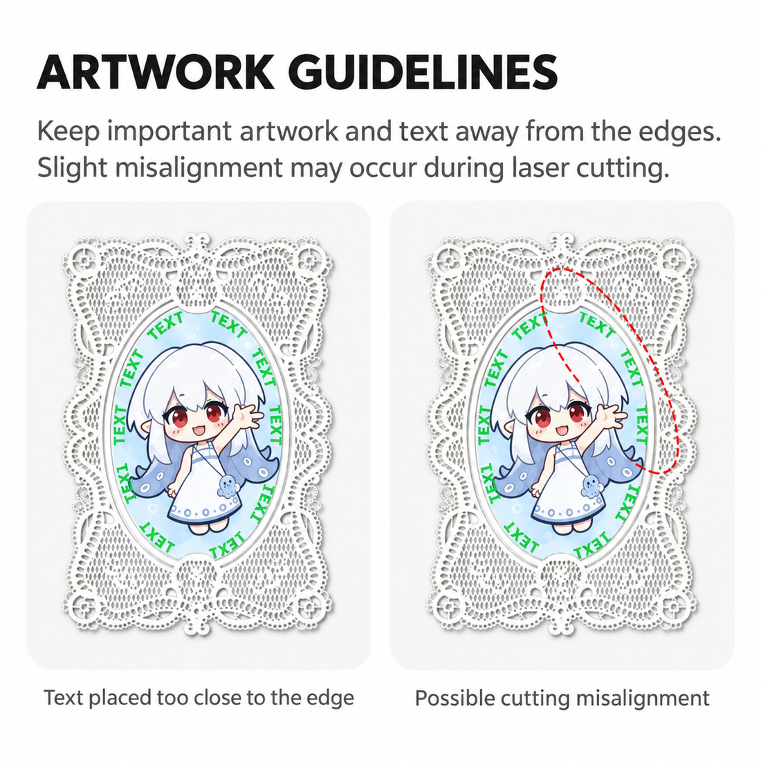 Lace Border Small Card