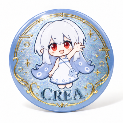 Custom Round Raised Foil & Cold Foil Button Pins