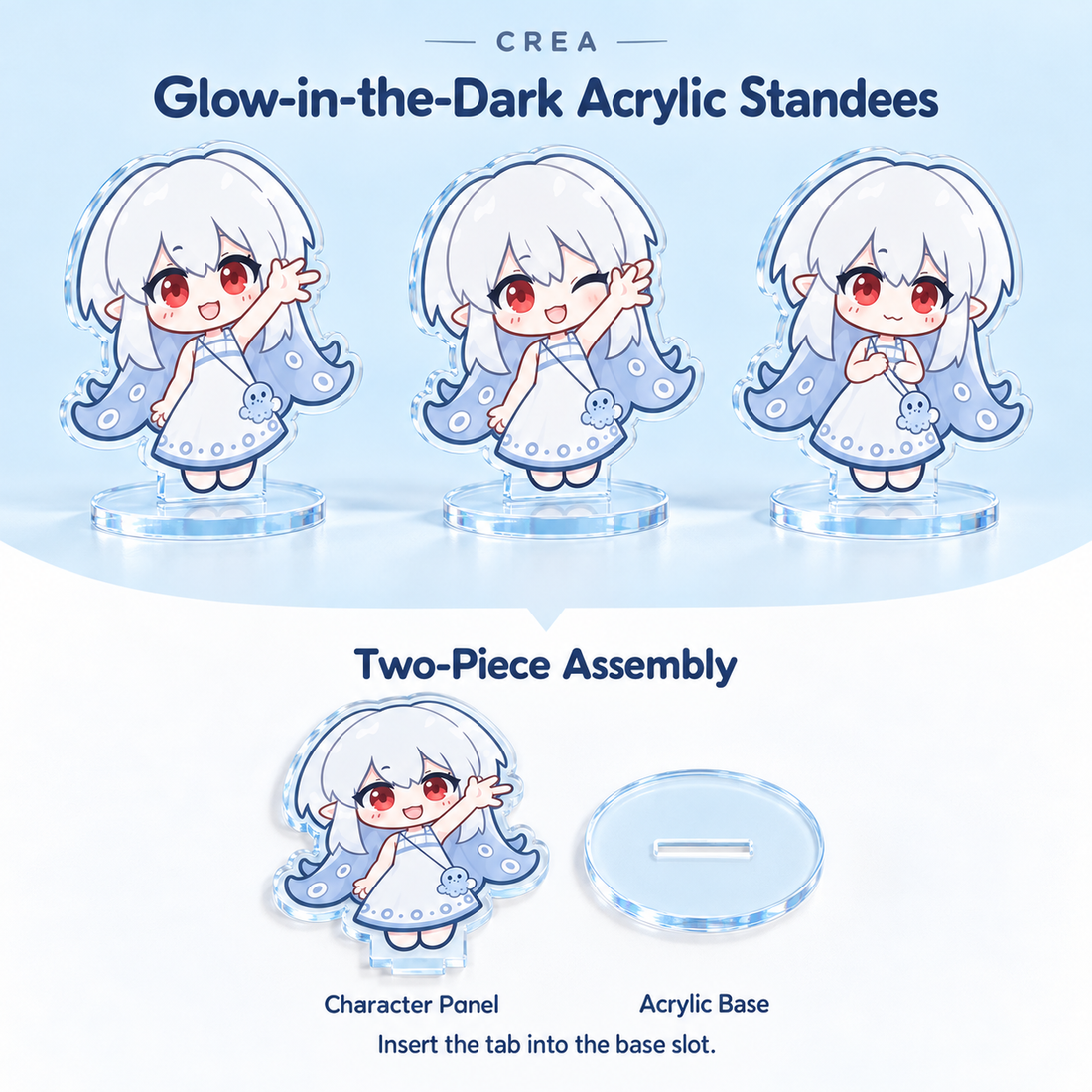 Custom Glow In The Dark Acrylic Standee