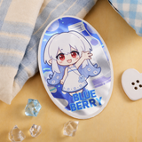 White Porcelain Double-Flash Die-Cut Sticker (Shape)