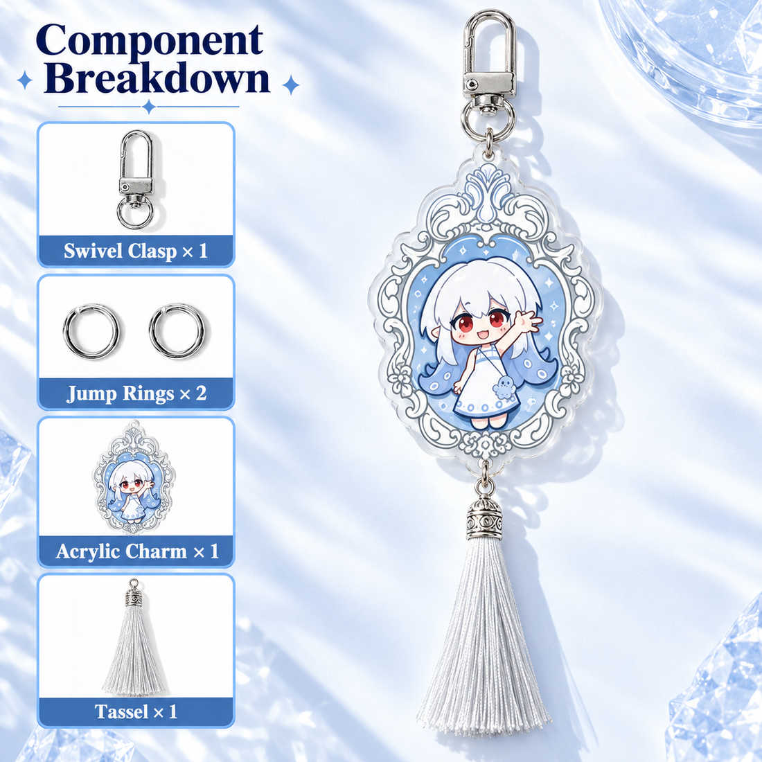 Tassel Acrylic Charm