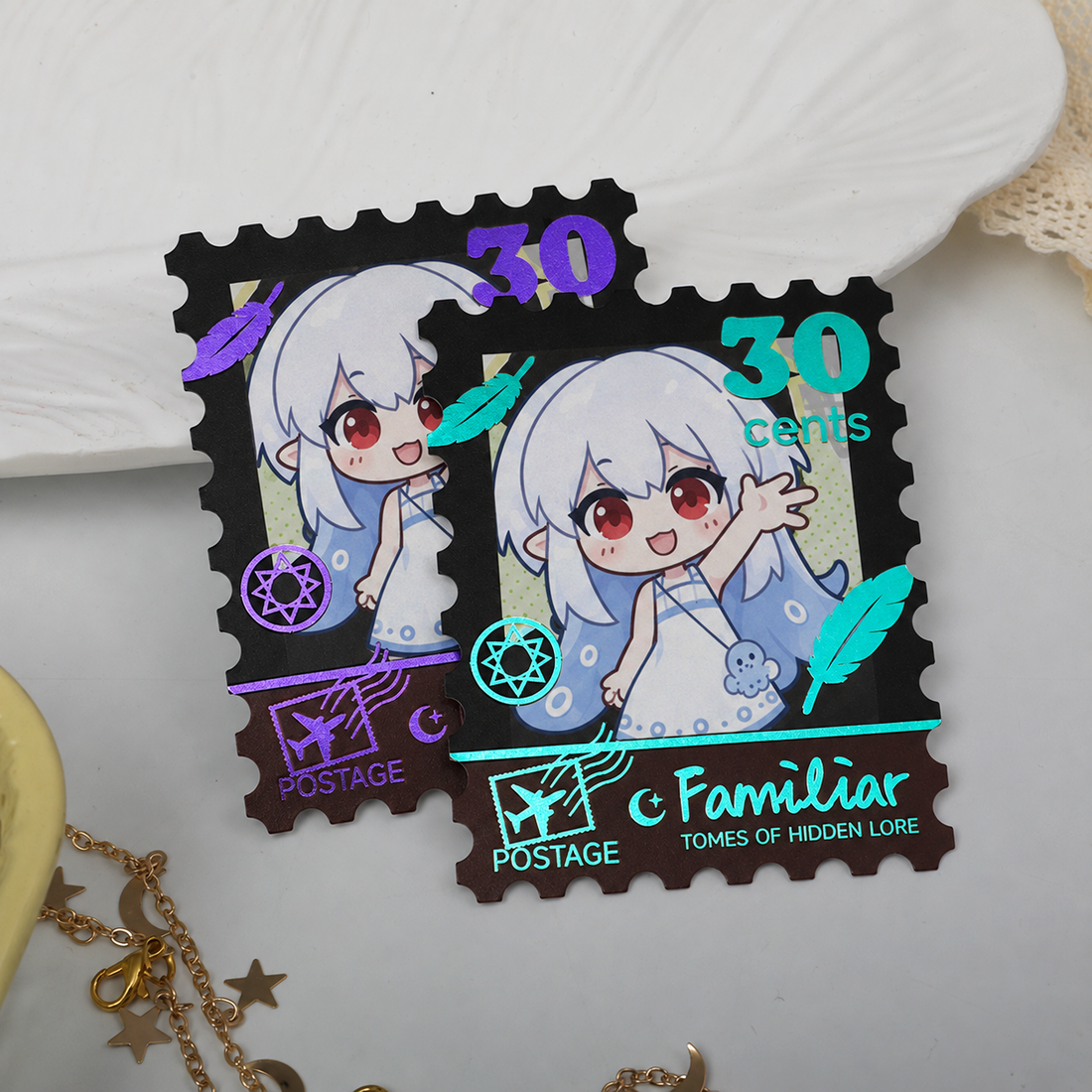 Multi-color Foil Stamp Card