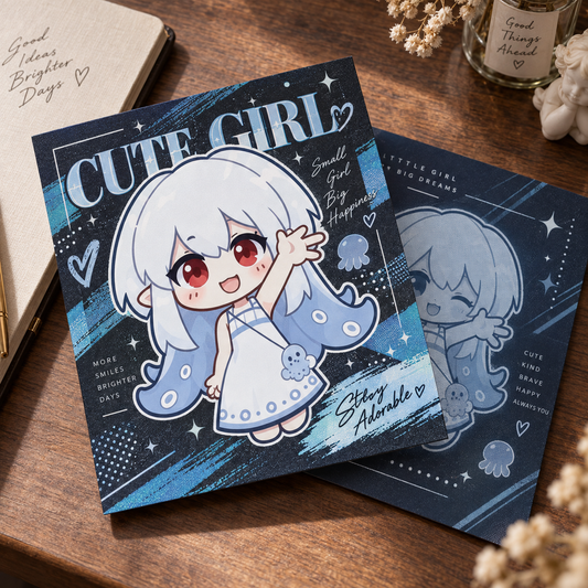 Silver Card Square Card