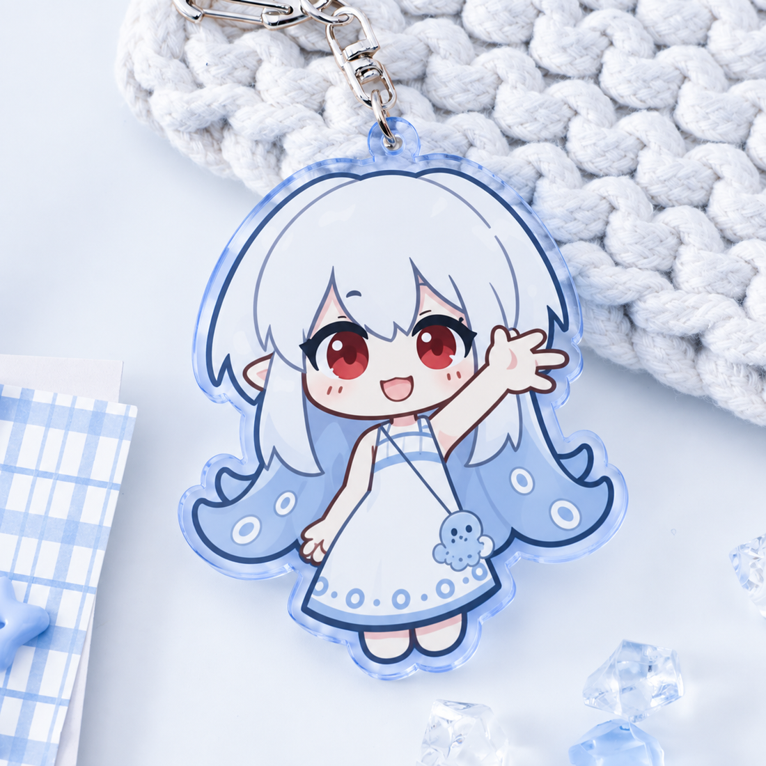 Color Edge Acrylic Keychain