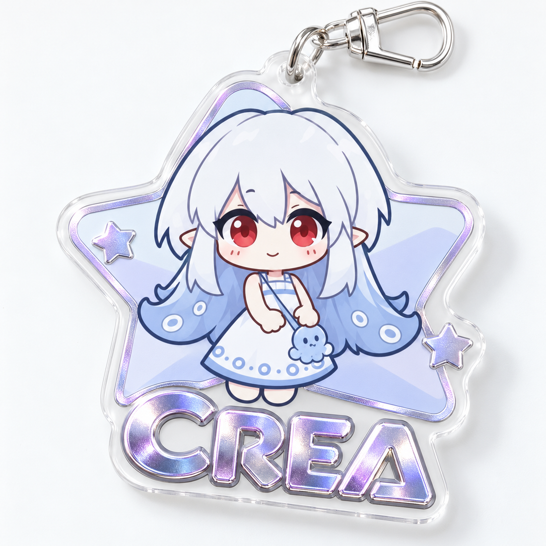 Embossed Foil Acrylic Keychain