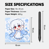 Laser Silver Square Card