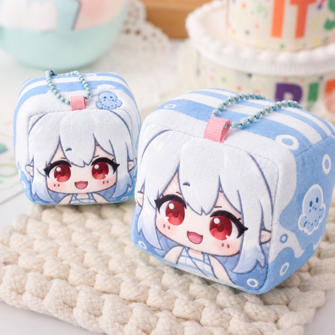 Custom Fluffy Block Charm