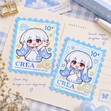 Custom Embossed Foil Stamp-Shape Sticker