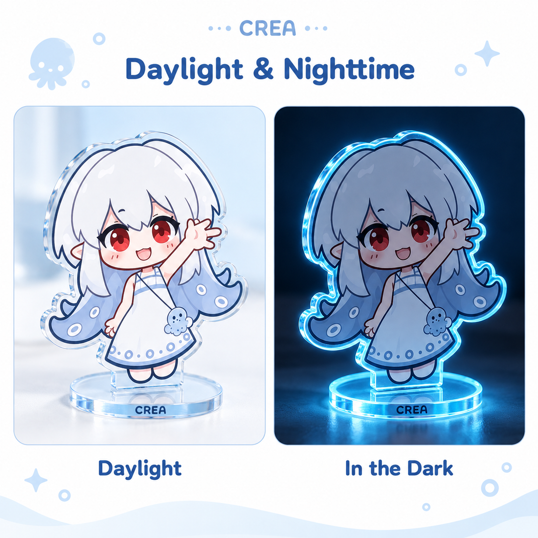 Custom Glow In The Dark Acrylic Standee