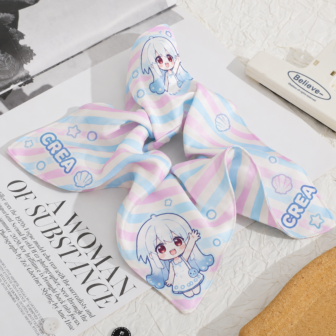 Custom Square Hair Scarf