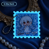 Custom Glow Acrylic Stamp Keychains