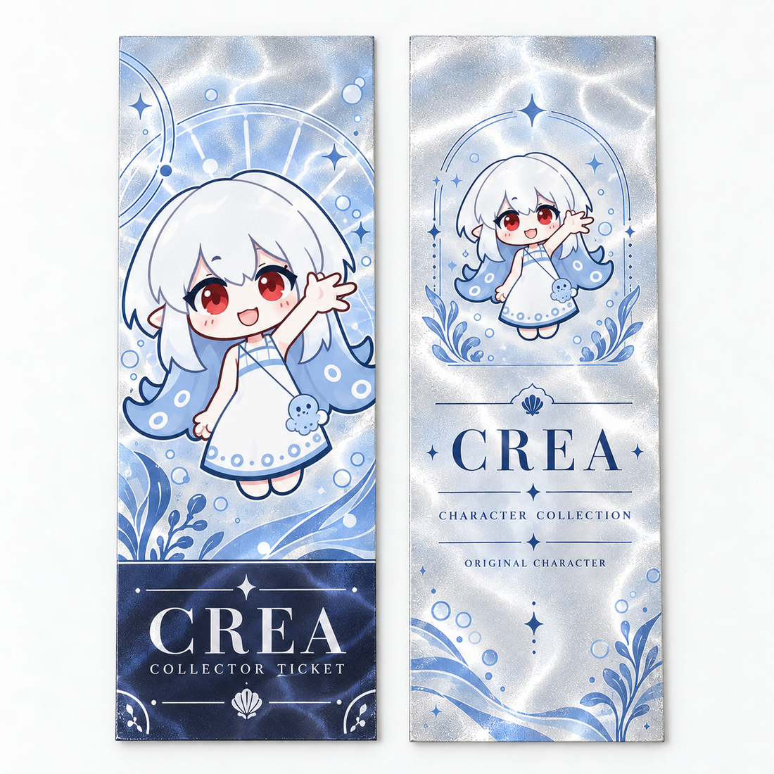 White Ceramic Holographic Ticket