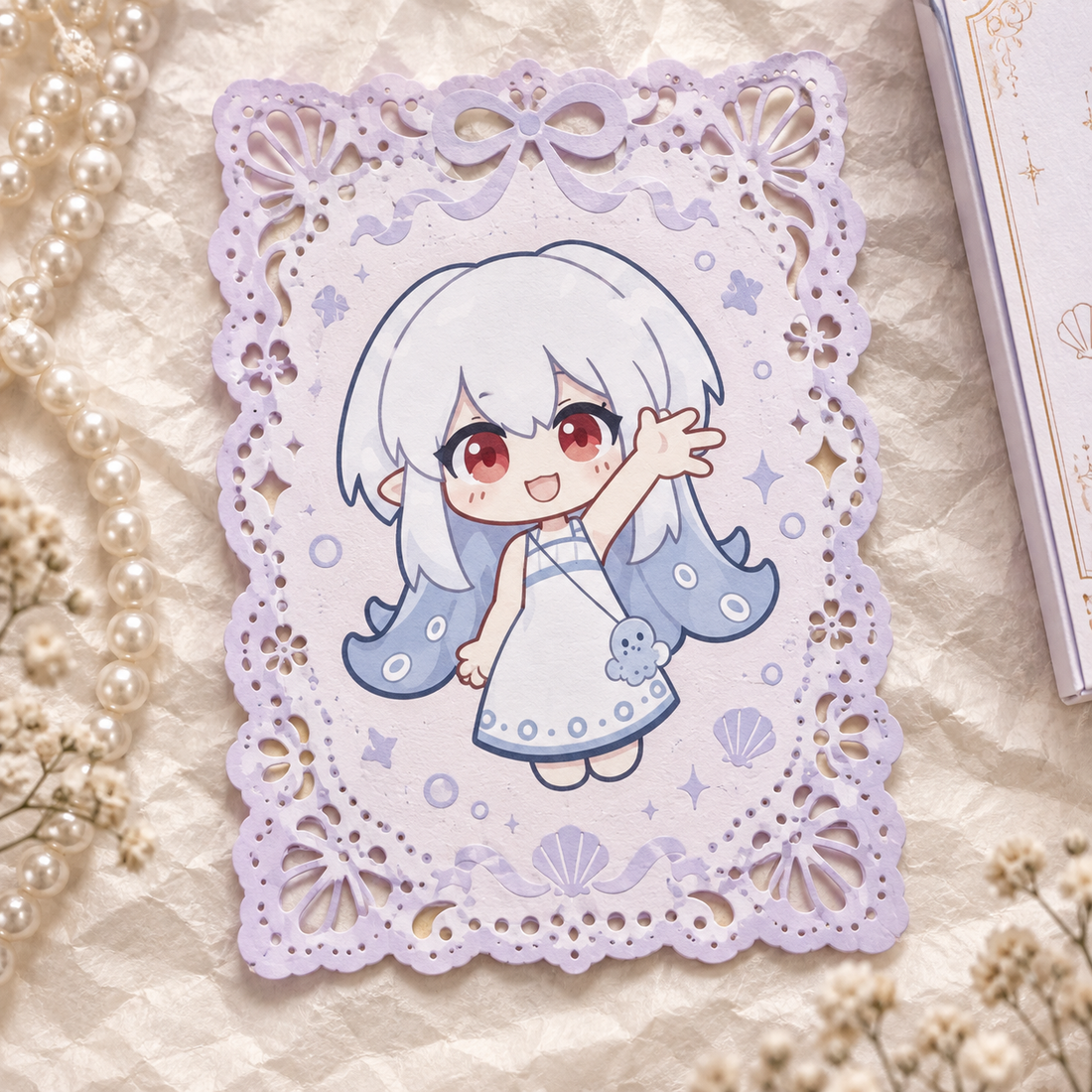 Lace Border Polaroid Print