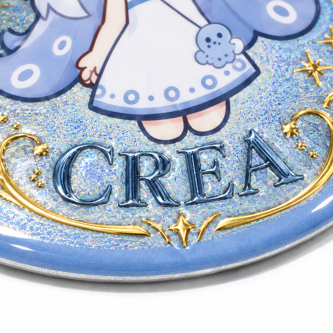 Custom Round Raised Foil & Cold Foil Button Pins