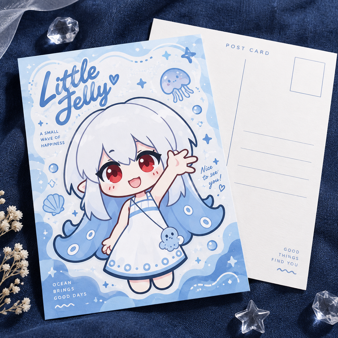 Laser Ice Postcard