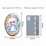 Double Flash Oval Badge