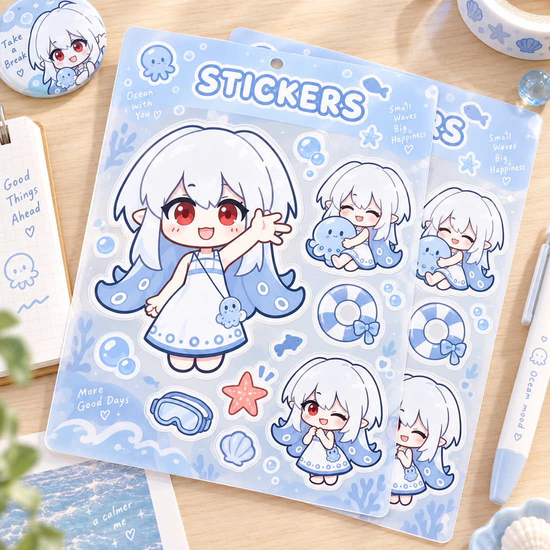 Custom Kiss-Cut Half-Cut PET Sticker