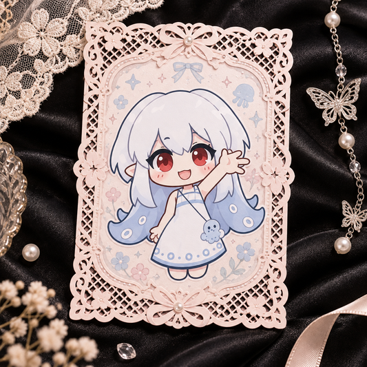Lace Border Postcard