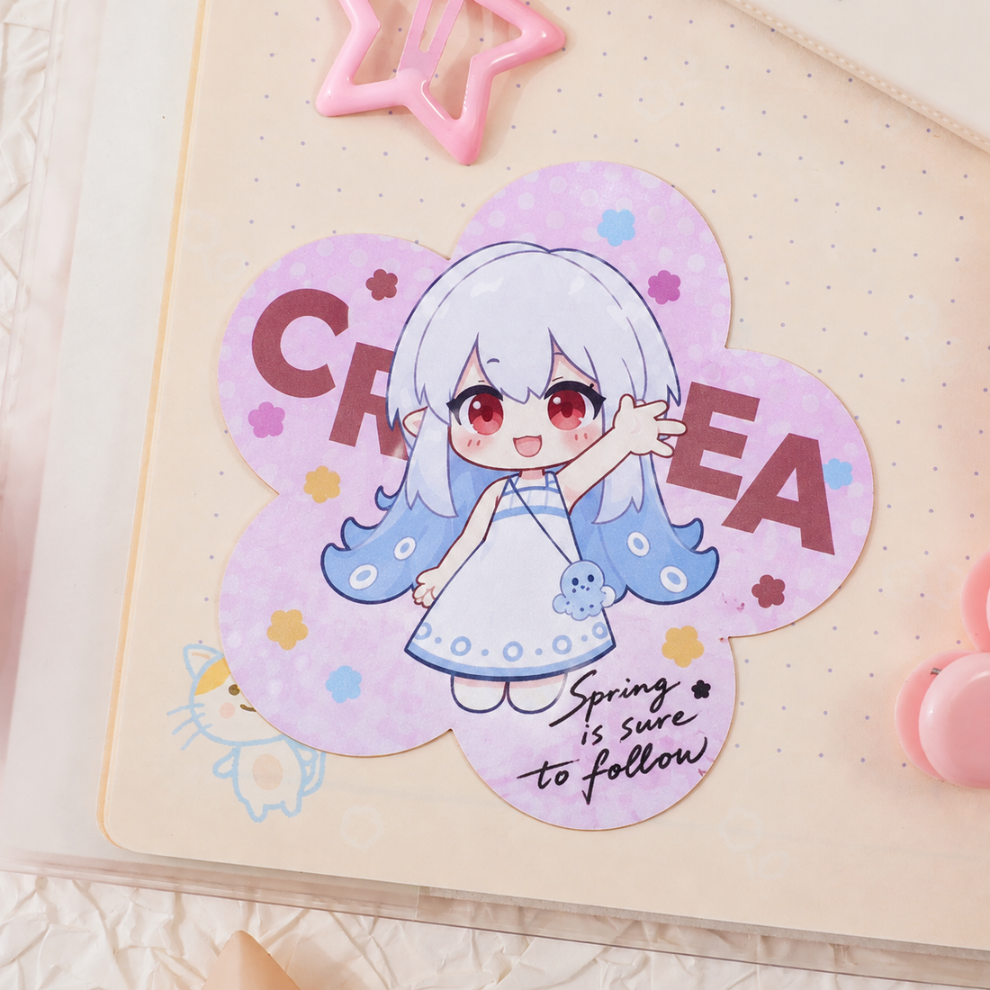 Pearl Paper Die-Cut Sticker (Shape)