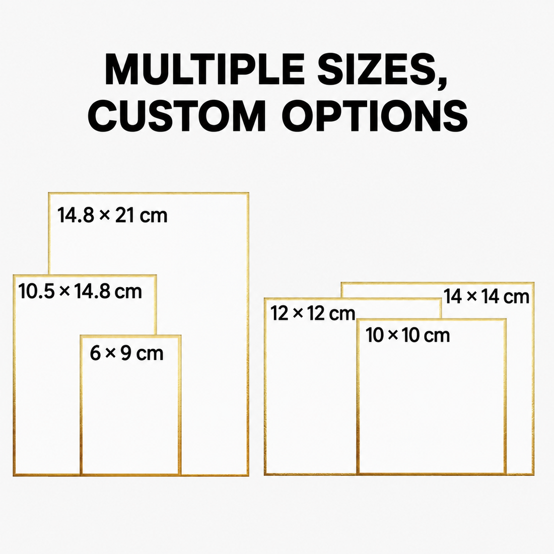 Custom Color Border Coated Paper Card