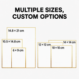 Custom Color Border Coated Paper Card