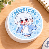 Custom Circle Full-Cut Coated Paper Sticker