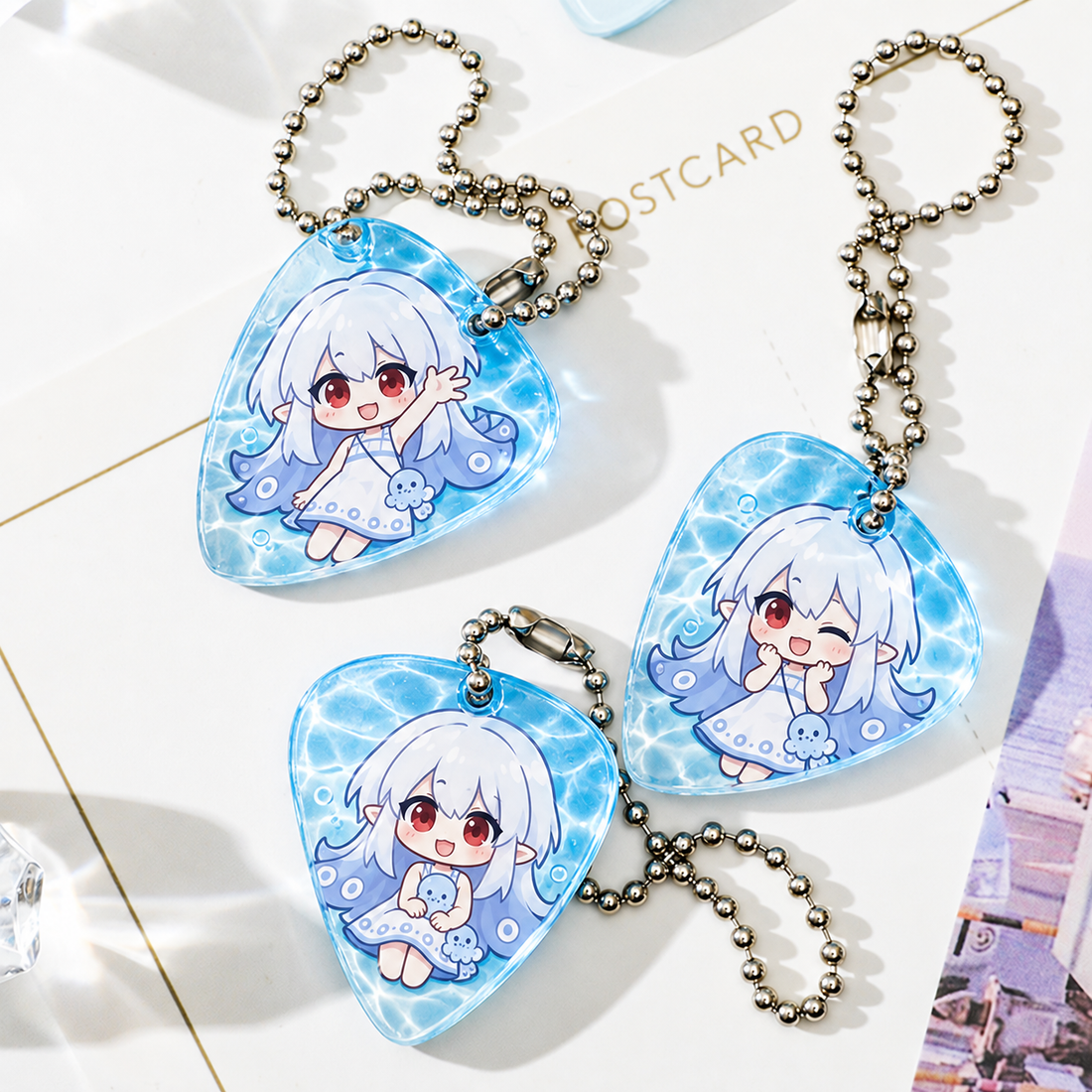 Guitar Pick Acrylic Charm