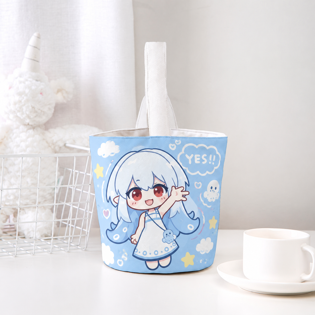 Custom Print Cylinder Handle Bag