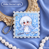 Custom Glow Acrylic Stamp Keychains