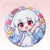 PU Round Badge