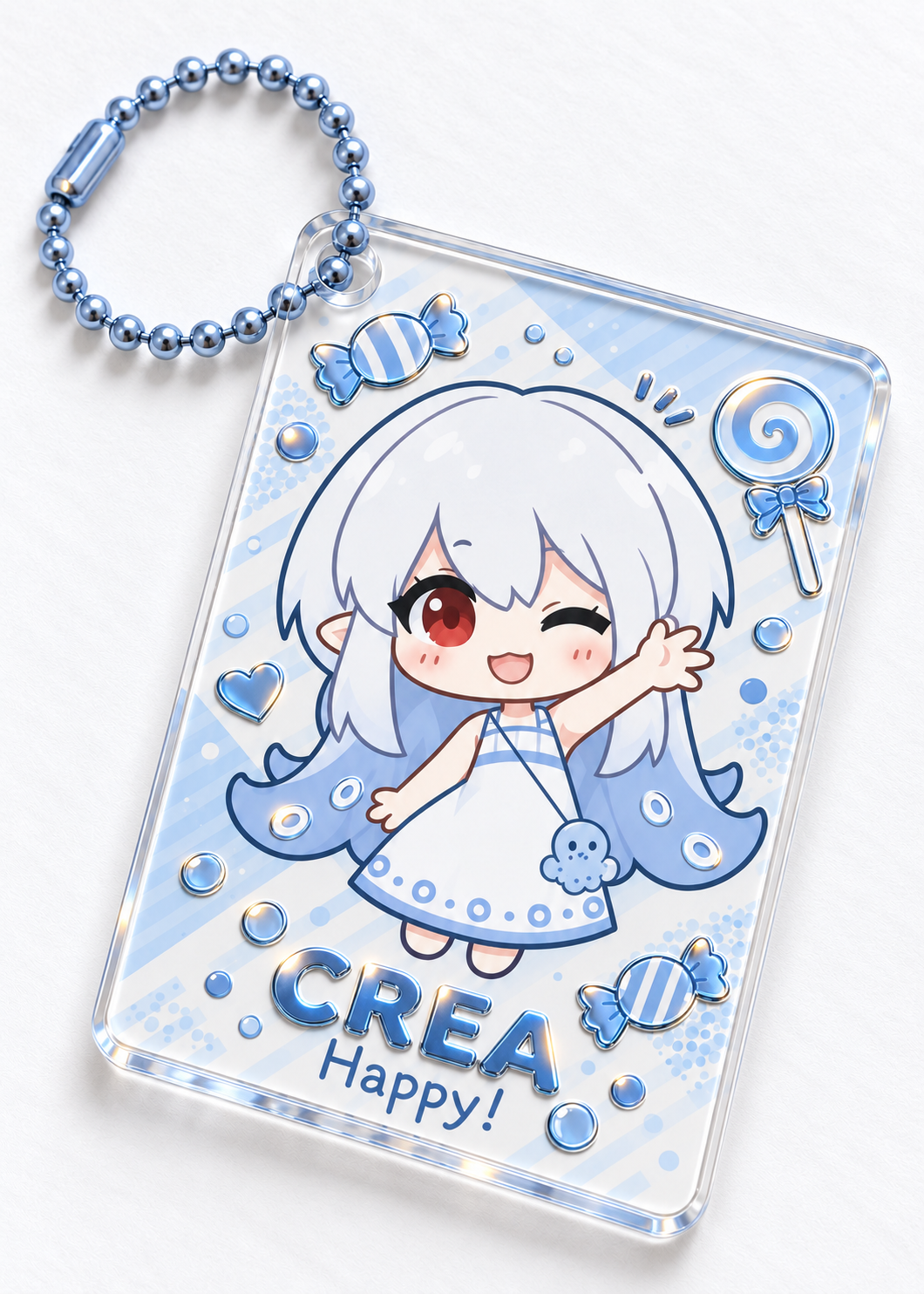 Embossed Foil Thick Acrylic Charm