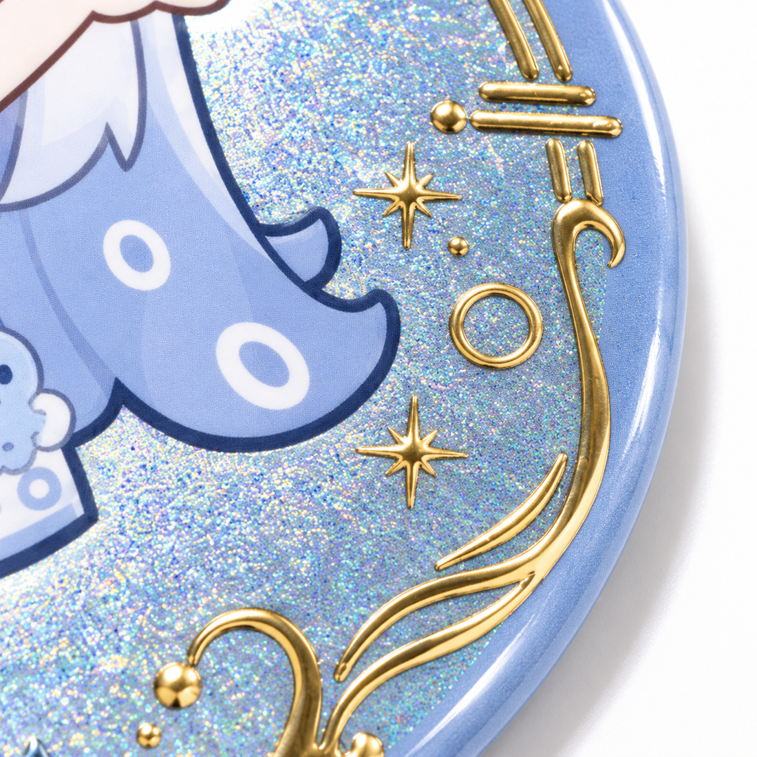 Custom Round Raised Foil & Cold Foil Button Pins