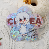 Laser Cloud Double-Flash Die-Cut Sticker (Shape)