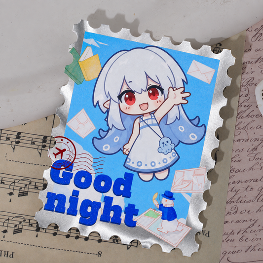 White Ceramic Stamp Card