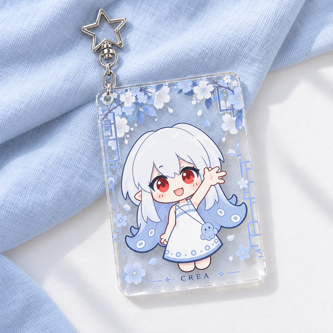 Custom Acrylic Group Photo Card Keychain