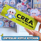 Custom Lenticular Acrylic Keychain