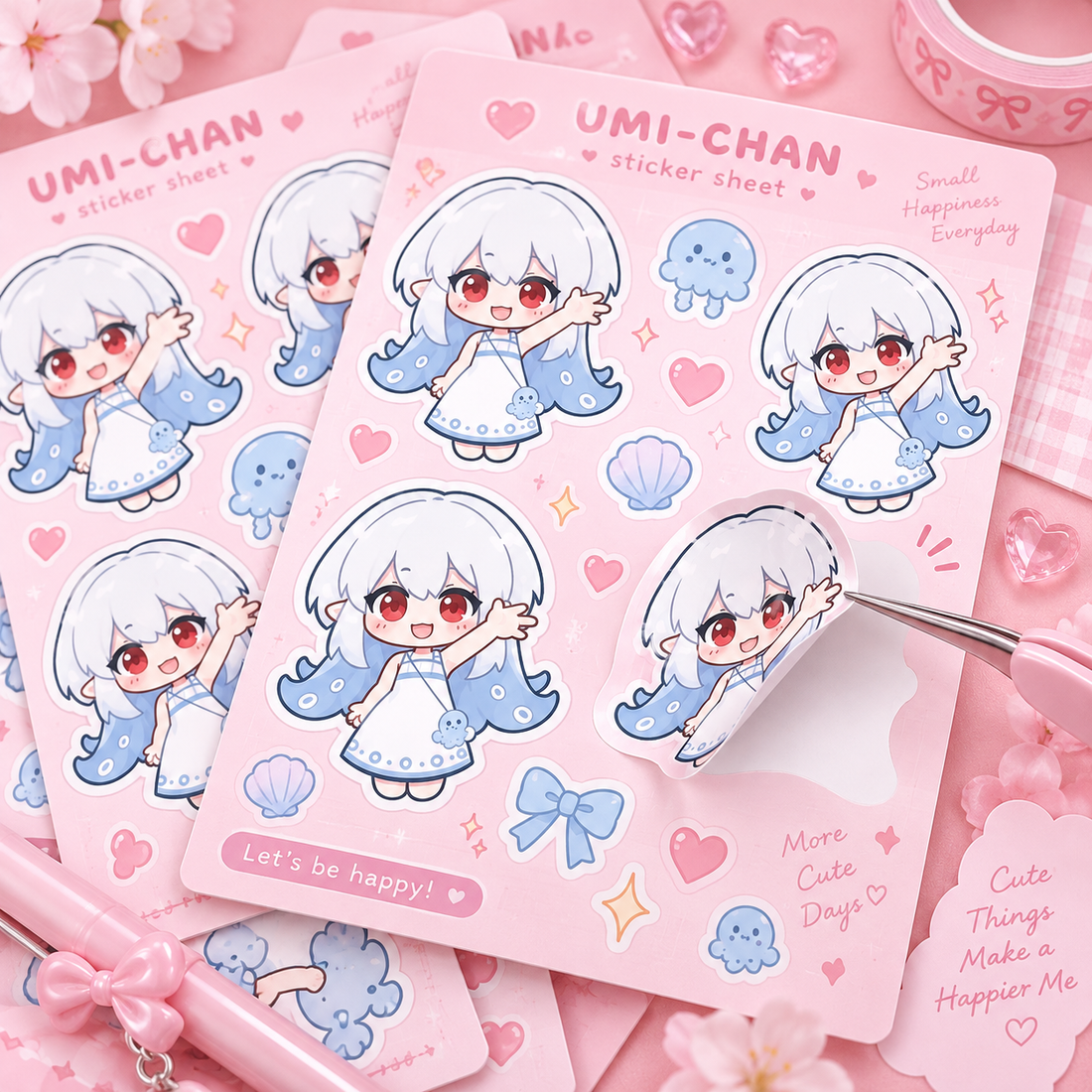 Custom Kiss-Cut Half-Cut PET Sticker