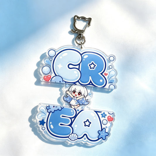 Acrylic Stamp Keychain