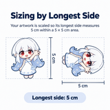 Ripple Acrylic Keychain