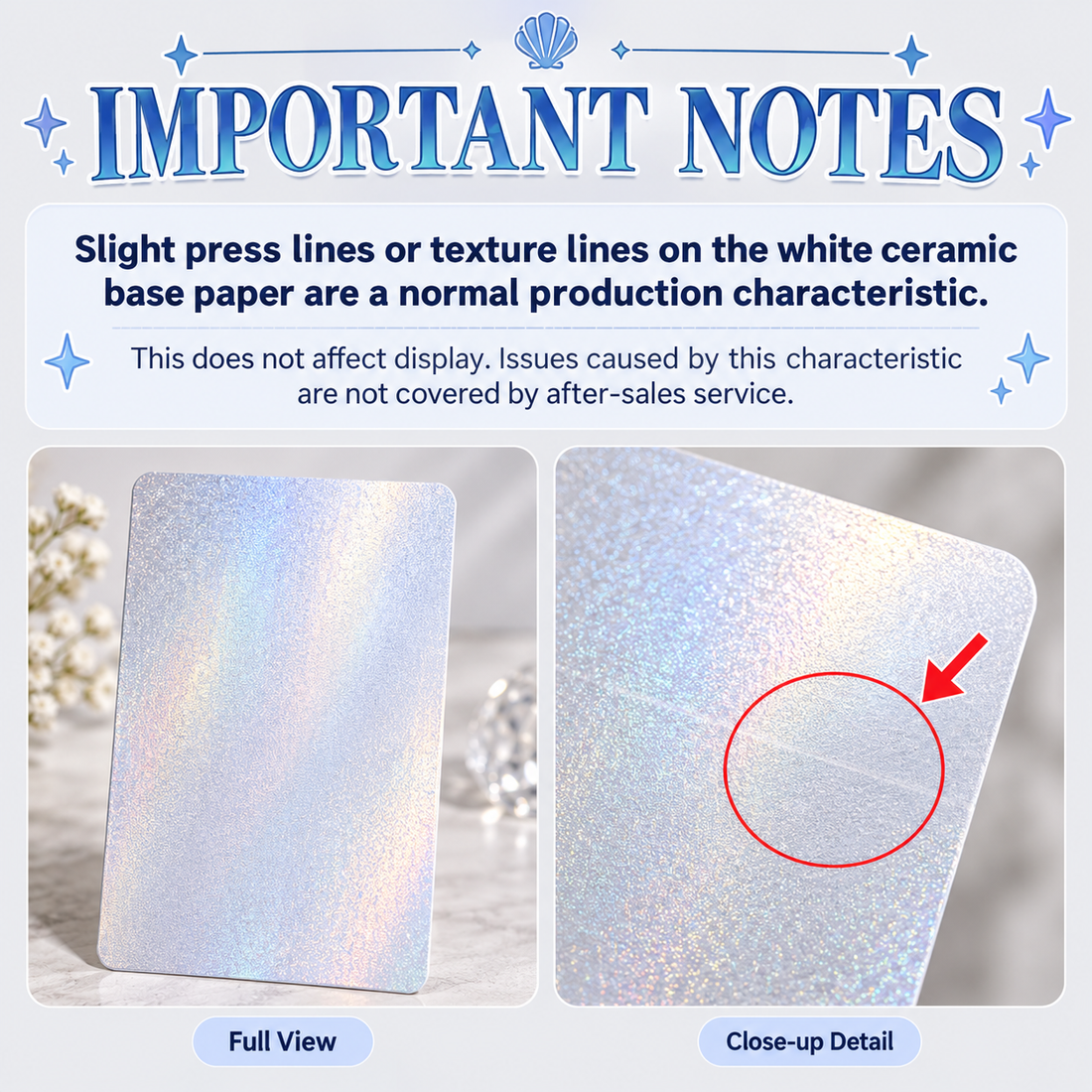 White Ceramic Flash Card