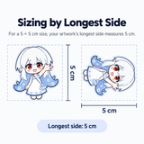 Color Edge Acrylic Keychain