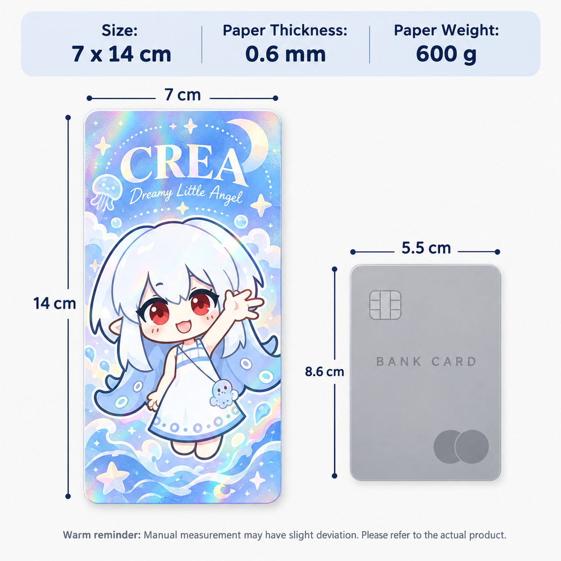 Stripe Holographic Tarot Card