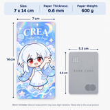 Stripe Holographic Tarot Card