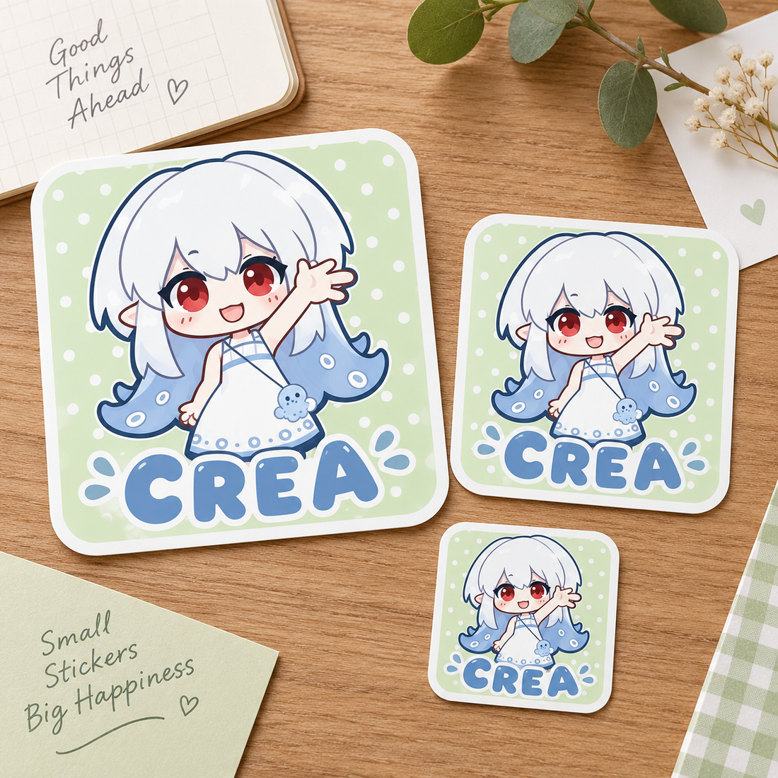 Custom Foil-Stamped Full Die-Cut Coated Paper Sticker